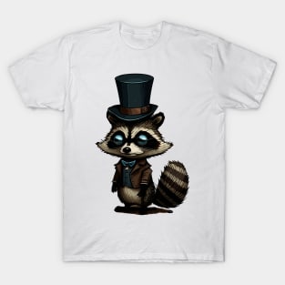 Raccoon Top Hat T-Shirt